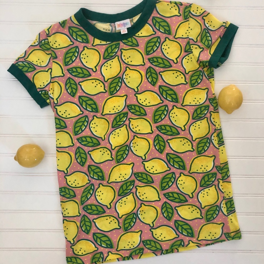 Lemon LuLaRoe Liv Top - Size XS